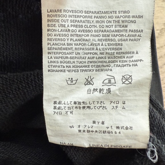 Givenchy Paris Distressed Black Crewneck Sweatshirt Size S - Picture 12 of 12